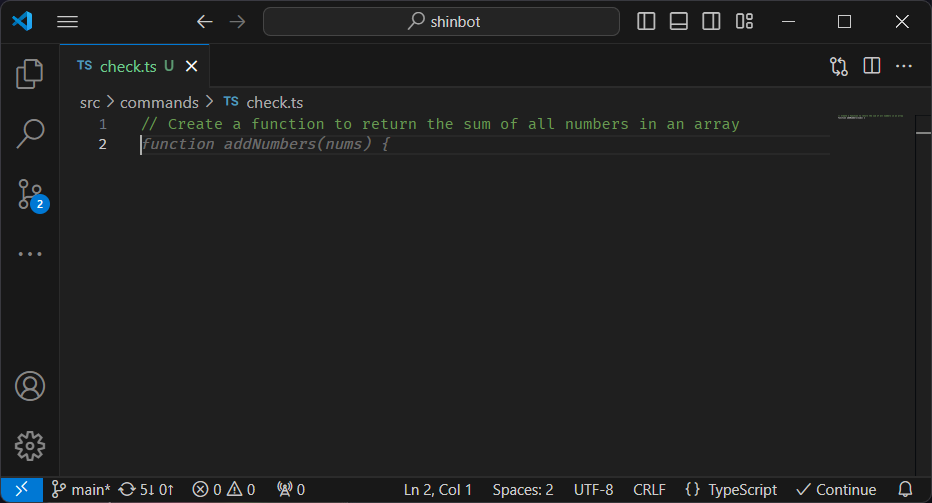 Copilot-like code autocomplete in Visual Studio Code